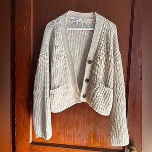 HYFVE Cream Button-Up Cardigan